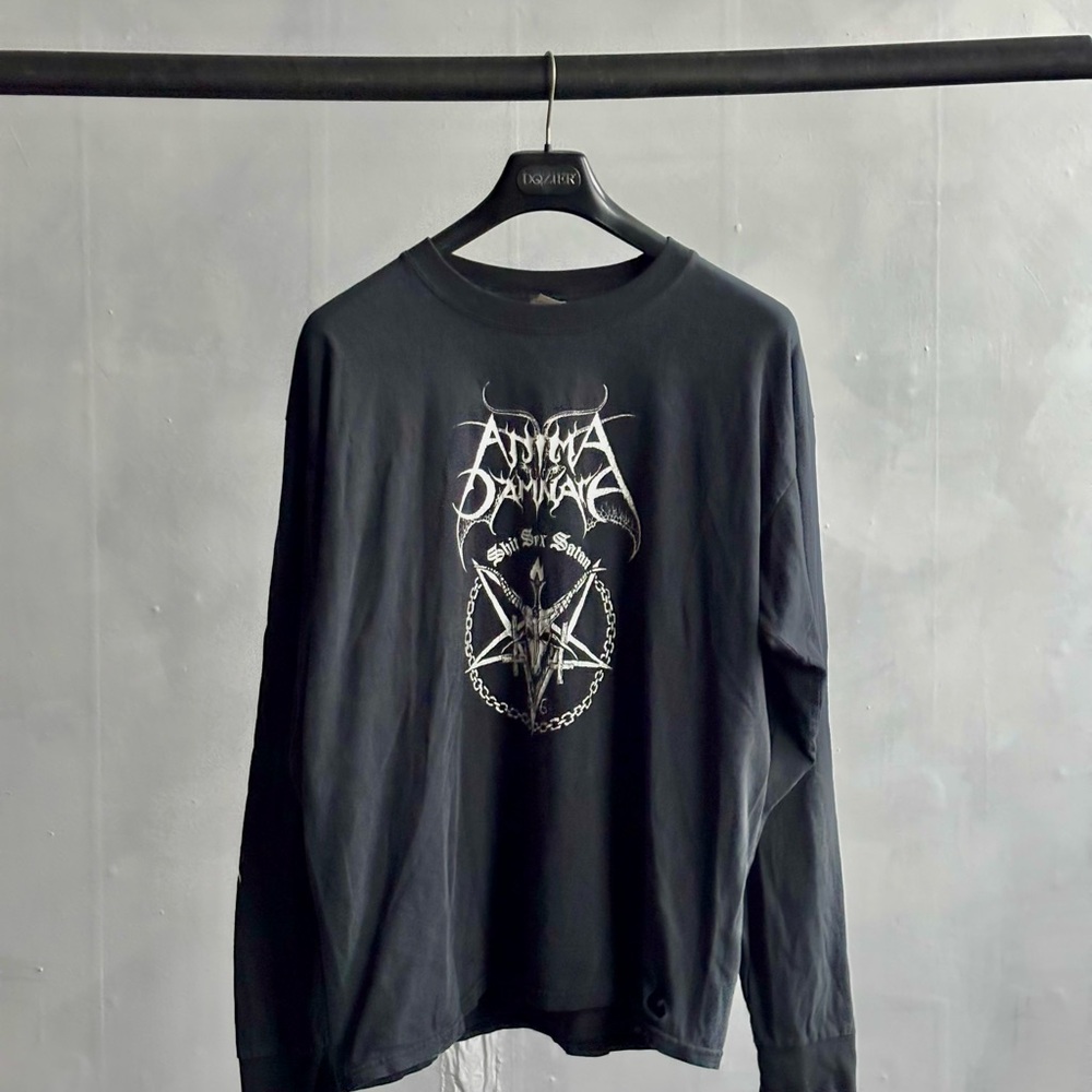 Black Long Sleeve Graphic Shirt